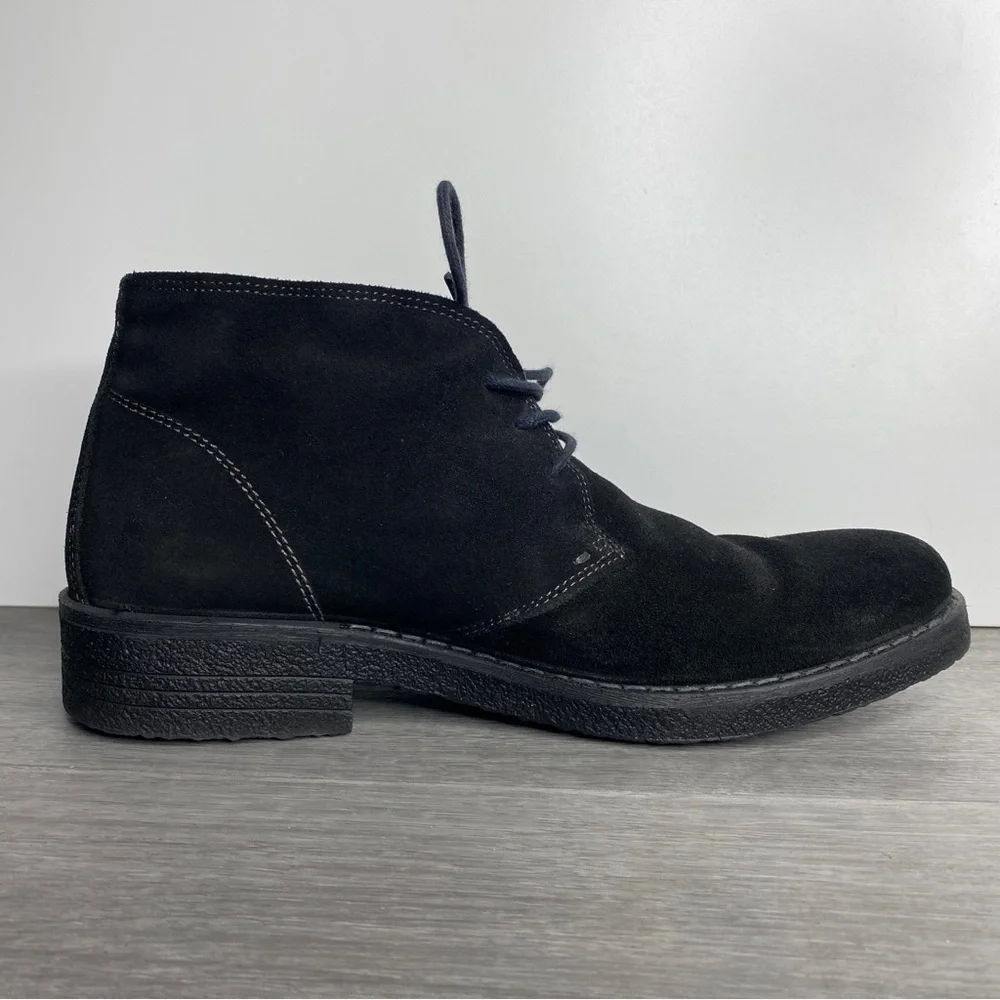 Men’s ara Made in Italy Goretex Lace Up Chukka Boot Black Size 40 / US 7